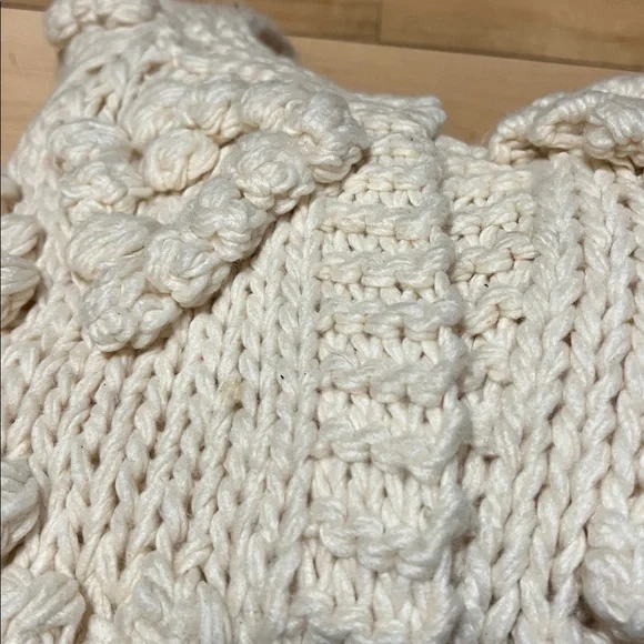 Chicwish Cream Heart Textured Knit Cardigan - Picture 13 of 13